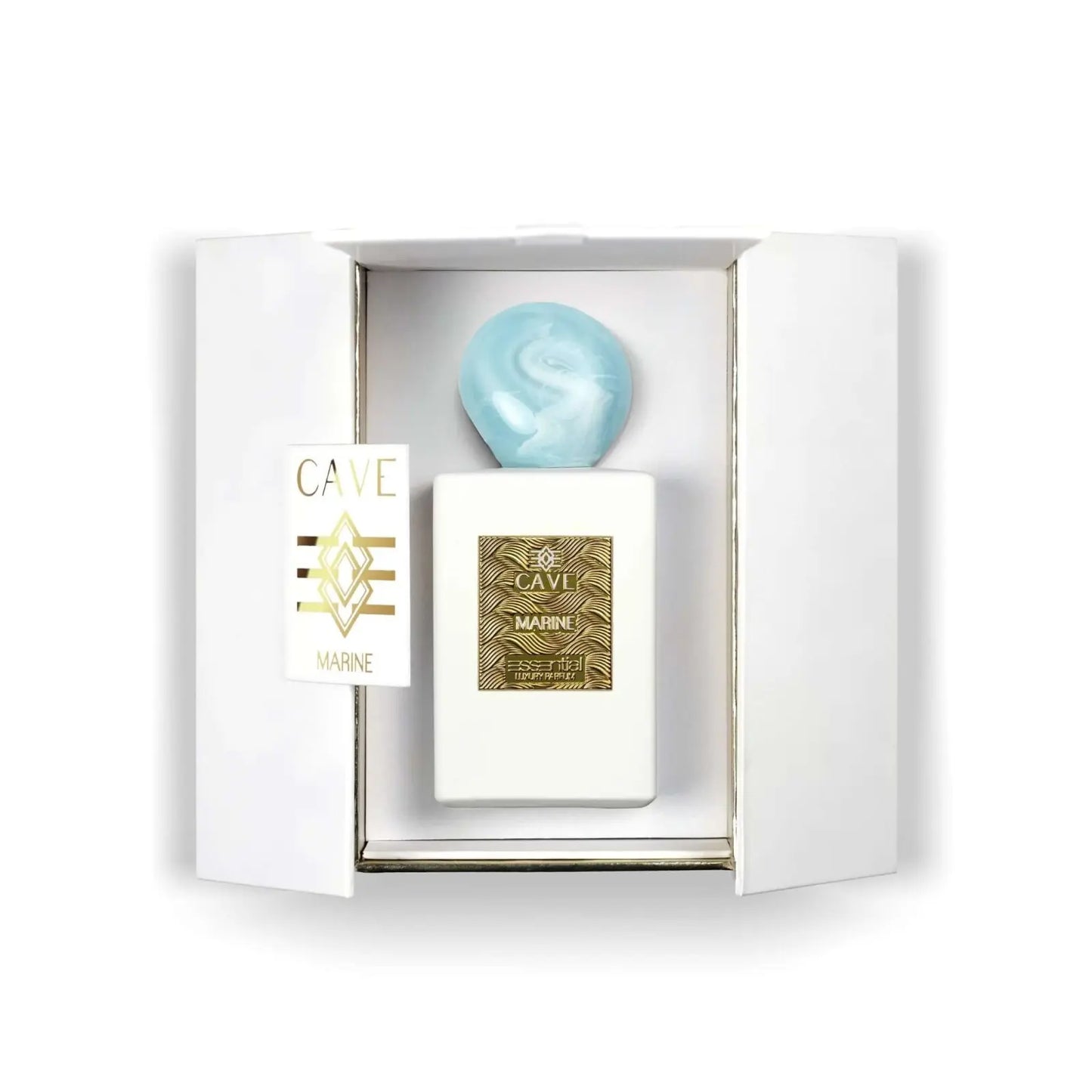 Dettaglio flacone Marine eleganza naturale Cave