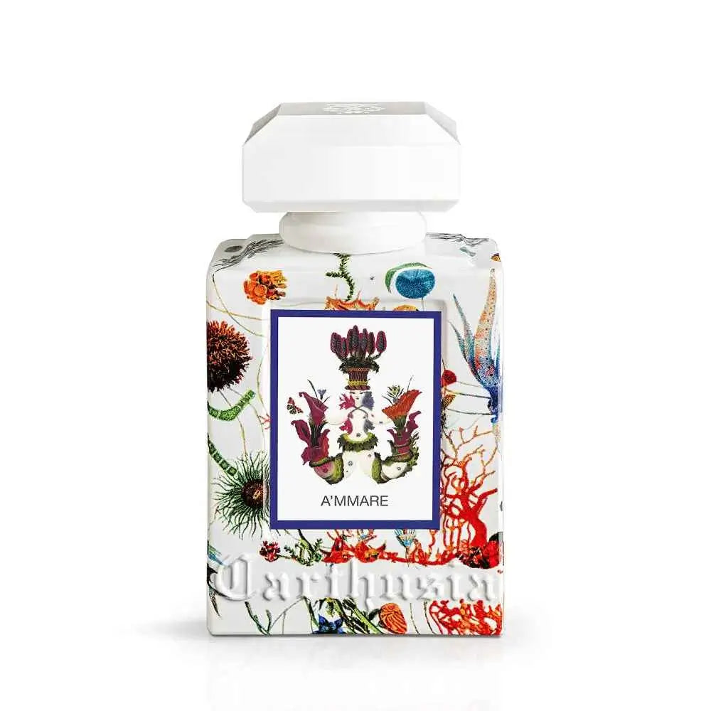 Flacone A'MMARE Carthusia 100 ml su sfondo bianco