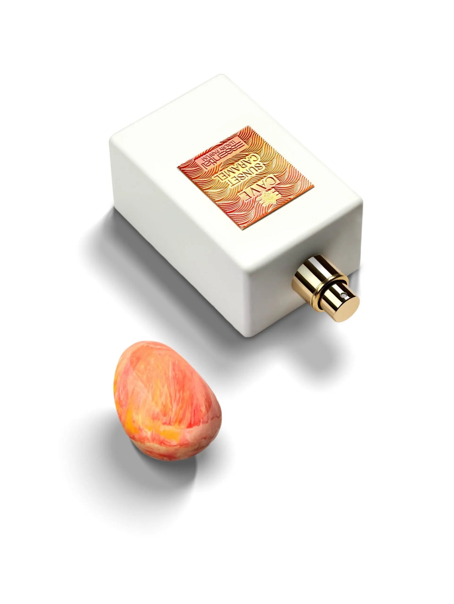 Dettaglio flacone Sunset Caramel atmosfera dolce e sensuale Essential