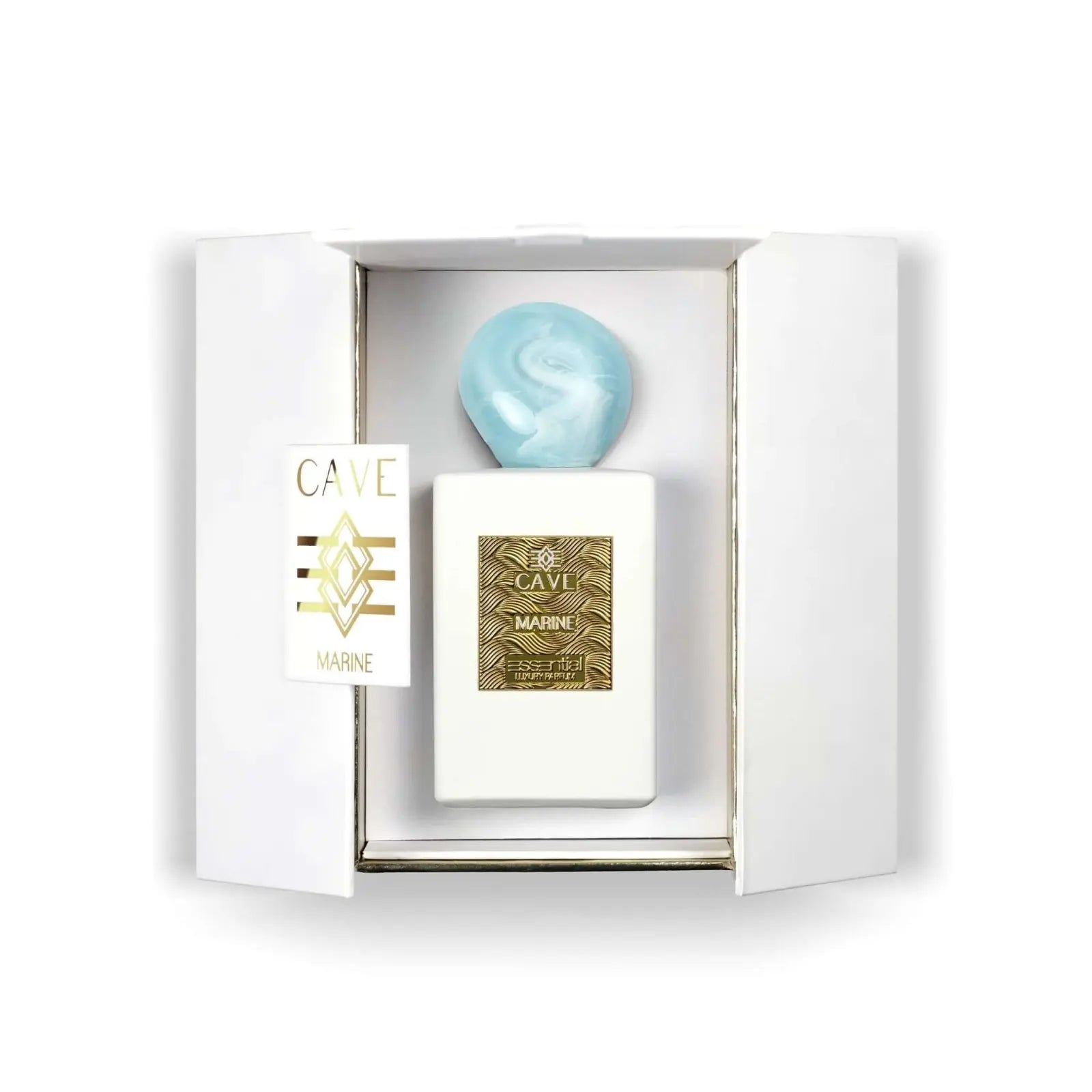 Dettaglio flacone Marine eleganza naturale Cave