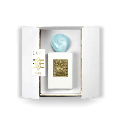 Dettaglio flacone Marine eleganza naturale Cave